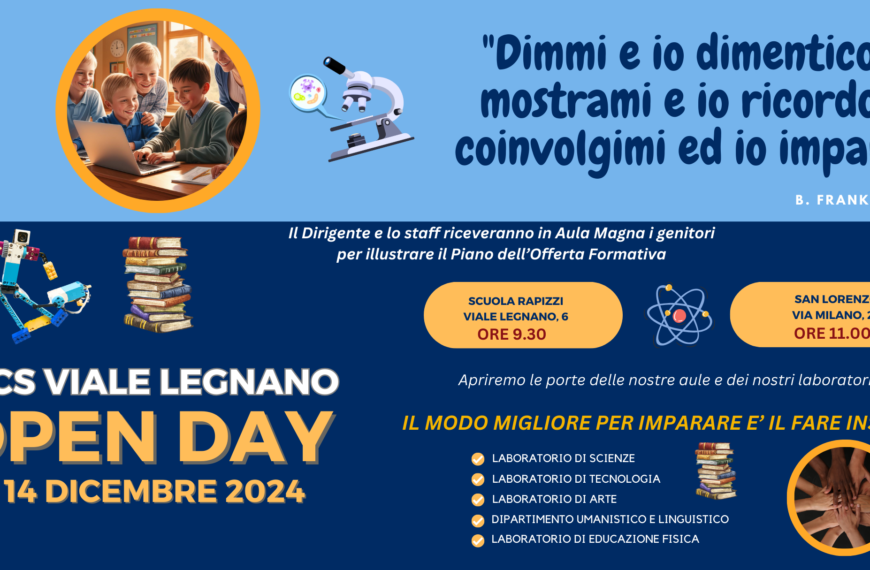 OPEN DAY SCUOLA SECONDARIA DI PRIMO GRADO