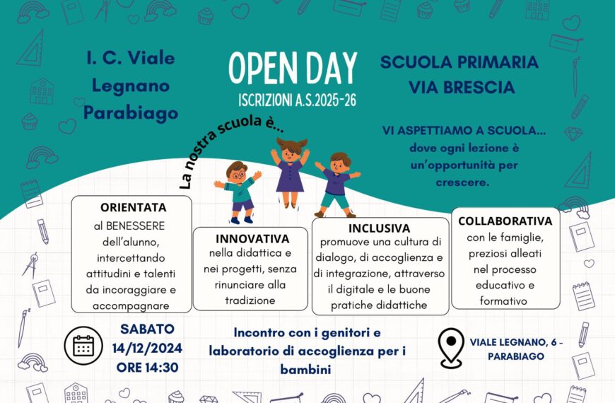 OPEN DAY SCUOLA PRIMARIA VIA BRESCIA